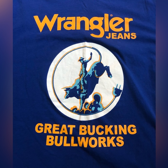 Wrangler Jeans S/S Tee Great Bucking Bullworks - Picture 2 of 8